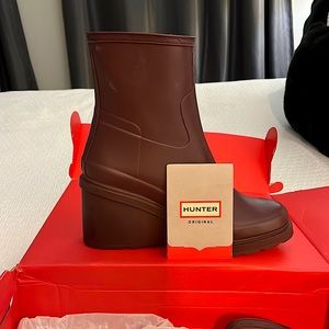 Hunter platform rain boots